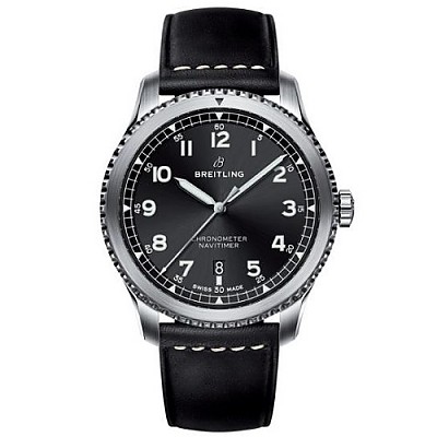 [스페셜오더]BREITLING-브라이틀링 내비타이머 크로노그래프 GMT 스틸 블랙 46mm