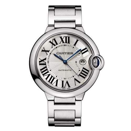 [스페셜오더]Cartier-까르띠에 발롱 블루 드 오토매틱 스틸 실버 워치 42mm