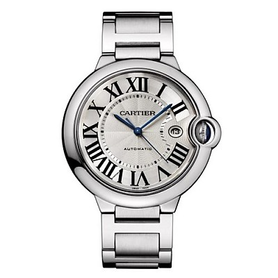 [스페셜오더]Cartier-까르띠에 발롱 블루 드 오토매틱 스틸 실버 워치 42mm