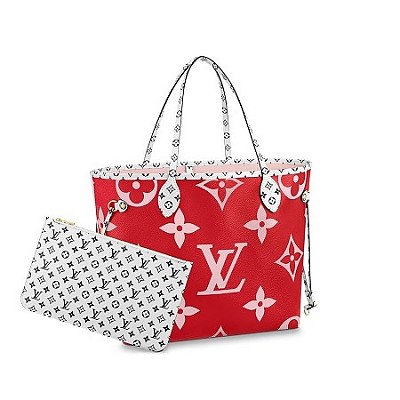 [스페셜오더]LOUIS VUITTON-M56583 루이비통 크림 루즈 모노그램 자이언트 LV 크래프티 네버풀 MM