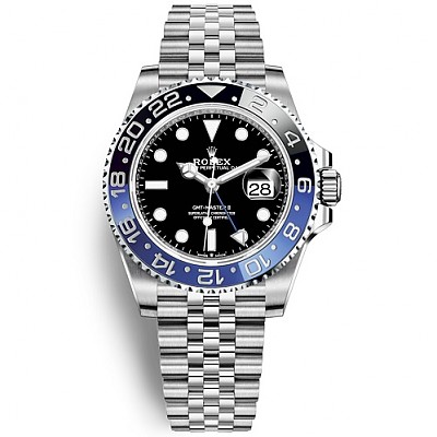 [스페셜오더]ROLEX-롤렉스 GMT-마스터 II 세라믹 베젤 스틸 쥬빌리 브레슬릿 레플리카시계40mm