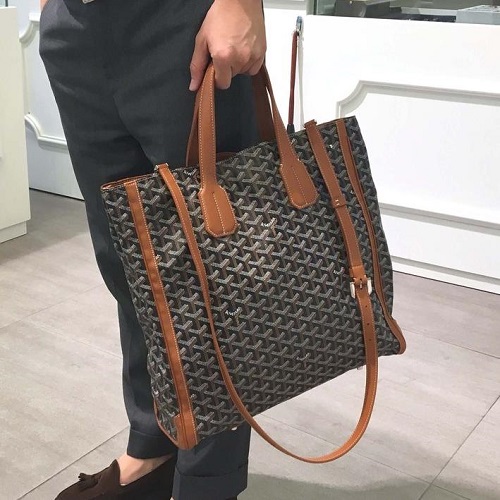 [스페셜오더]GOYARD-고야드 블랙탠 볼테르 토트백