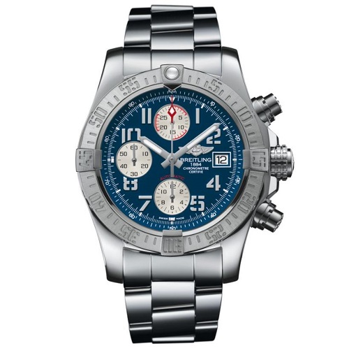 [스페셜오더]BREITLING-브라이틀링 어벤져 II 크로노그래프 마리나 블루 스틸 시계 43mm