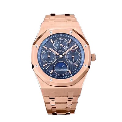 [스페셜오더]Audemars Piguet-오데마 피게 로얄 오크 퍼페츄얼 캘린더 스틸 블루다이얼 시계41mm