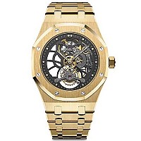 [스페셜오더]Audemars Piguet-오데마피게 로얄 오크 듀얼타임 파워리저브 스틸 블랙 41mm