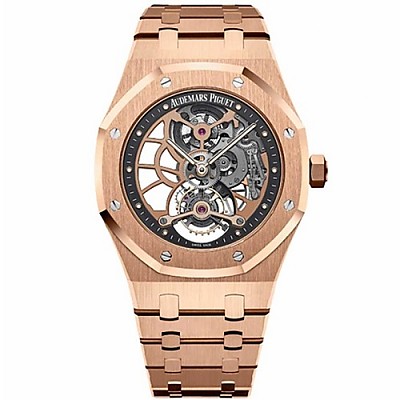 [스페셜오더]Audemars Piguet-오데마 피게 로얄 오크 뚜르비옹 엑스트라-틴 오픈워크 스틸 남성시계41mm