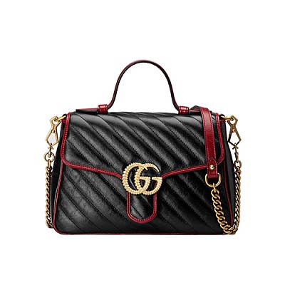 [스페셜오더]GUCCI-‎498110 2535 구찌 브라운 GG 마몽 스몰 탑 핸들백