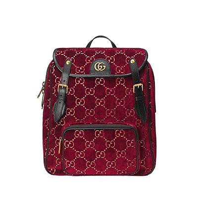 [스페셜오더]GUCCI-574942 4173 구찌 다크 블루 GG 벨벳 스몰 백팩