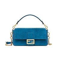 [스페셜오더]FENDI-8BR6008 팬디 톤온톤 위브 장식 블루 바게트백