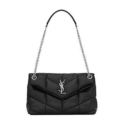 [스페셜오더]SAINT LAURENT-577476 생 로랑 블랙 루루 푸퍼 실버 스몰 숄더백