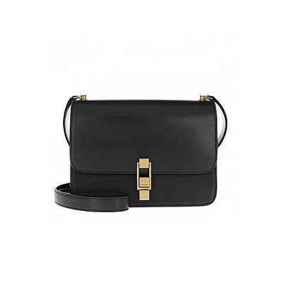 [스페셜오더]SAINT LAURENT-585060 생 로랑 블랙 스웨이드 CARRE SATCHEL 카레 사첼백