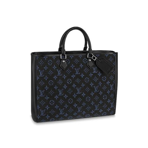 [스페셜오더]LOUIS VUITTON-M55203 루이비통 코발트 블루 모노그램 자카드 패브릭 그랑 삭