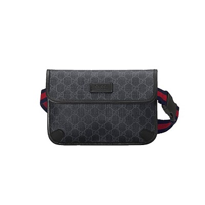 GUCCI-478325 1095 구찌 GG 블랙 소프트 GG 수프림 벨트백