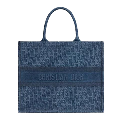 [스페셜오더]DIOR-M1286 디올 블루 자수 장식 DIOR BOOK TOTE 백