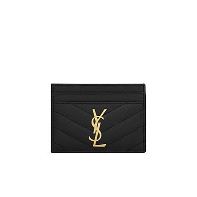 [스페셜오더]SAINT LAURENT-423291 생 로랑 블랙 골드 모노그램 신용카드 케이스