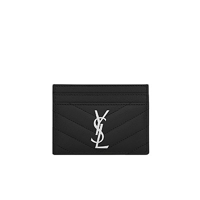 [스페셜오더]SAINT LAURENT-423291 생 로랑 블랙 실버 모노그램 신용카드 케이스