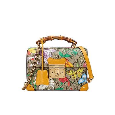 [스페셜오더]GUCCI-603221 8646 구찌 차이니스 발렌타이 데이 [패들락] GG 애플 프린트 스몰 밤부 숄더백