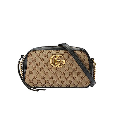 [스페셜오더]GUCCI-447632-8187 구찌 GG 마몽 골드메탈릭 펄 디테일 스몰 마틀라세 숄더백