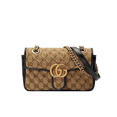 [스페셜오더]GUCCI-446744 4381 구찌 GG 마몽 데님 플라워 자수 한정판  미니 숄더백