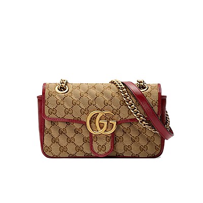 [스페셜오더]GUCCI-446744 1000 구찌 GG 마몽 블랙 미니 숄더백