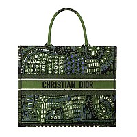 [스페셜오더]DIOR-M1296 디올 블루 DIOR OBLIQUE 자수 데님 스몰 DIOR BOOK TOTE 백