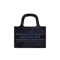 DIOR-디올 에크루/블루 Oblique 자수 Dior Book Tote 라지 토트백 42cm - M1286ZRIW_M828