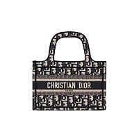 DIOR-디올 에크루/그레이 Oblique 자수 Dior Book Tote 라지 토트백 42cm - M1286ZRIW_M20I