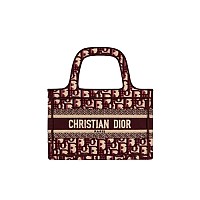 DIOR-디올 에크루/블루 Oblique 자수 Dior Book Tote 라지 토트백 42cm - M1286ZRIW_M828