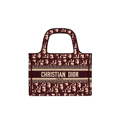 [스페셜오더]DIOR-M1271 디올 블루 OBLIQUE 자수 미니 BOOK TOTE 백