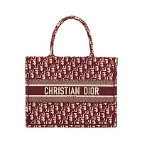 [스페셜오더]DIOR-M1296 디올 블루 Toile de Jouy 자수 스몰 BOOK TOTE 백