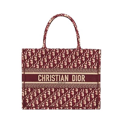 [스페셜오더]CHRISTIAN DIOR-M1296 디올 그레이 Toile de Jouy Reverse 자수 스몰 DIOR BOOK TOTE 백