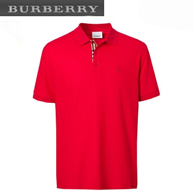 BURBERRY-80140041 버버리 네이비 모노그램 모티프 피케 폴로셔츠