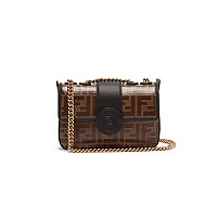 [스페셜오더]FENDI-8BT297 펜디 블랙 더블 F 라지 체인 핸드백 #팬디이미테이션