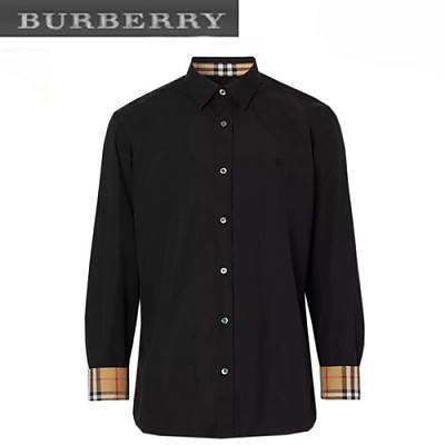 BURBERRY-80087031 버버리 화이트 스트레치 포플린 셔츠