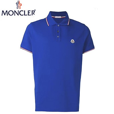 MONCLER-03093 몽클레어 라이트 블루 코튼 티셔츠 남성용