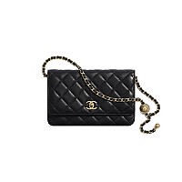 [스페셜오더]CHANEL-A33814 샤넬 클래식 레드 램스킨 WOC 체인 지갑