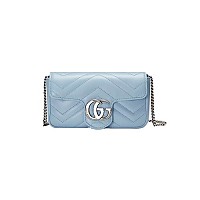 GUCCI-476433 1000 구찌 블랙 페이턴트 가죽 GG 마몽 수퍼 미니백