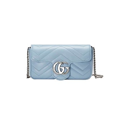 GUCCI-476433 8106 구찌 실버 GG 마몽 수퍼 미니백