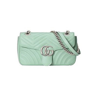 [스페셜오더]Gucci-443497 구찌 화이트 더블 G 스터드 GG 마몽 스몰 숄더백 26cm