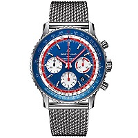 [스페셜오더]BREITLING-브라이틀링 내비타이머 1 스틸 블루 남자 레플리카시계 38mm