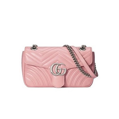 [스페셜오더]Gucci-443497 구찌 블랙 페이던트 GG 마몽 스몰 숄더백 26cm