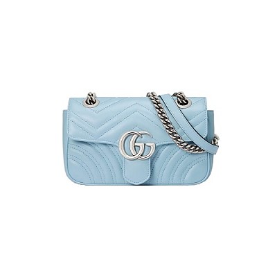 [스페셜오더]Gucci-‎446744 구찌 블랙 GG 마몽 미니 숄더백 22cm