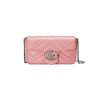 GUCCI-476433 1000 구찌 블랙 페이턴트 가죽 GG 마몽 수퍼 미니백