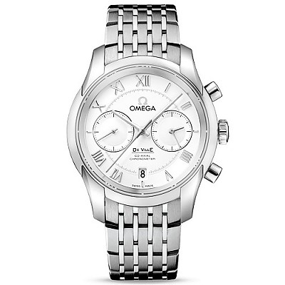 [스페셜오더]OMEGA-오메가 드빌 아워 비전 크로노미터 스틸 블루 드레스 워치 41mm