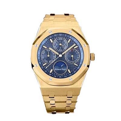 [스페셜오더]Audemars Piguet-오데마 피게 로얄 오크 퍼페츄얼 캘린더 스틸 블루다이얼 시계41mm