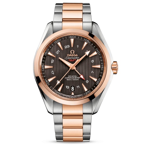 [스페셜오더]OMEGA-오메가 씨마스터 아쿠아 테라 150M 코액시얼 GMT 콤비 남성시계 43mm