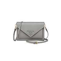 [스페셜오더]PRADA-1BP020 프라다 화이트 사피아노 가죽 미니 엔벨로프 백