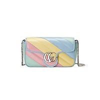 GUCCI-476433 1000 구찌 블랙 페이턴트 가죽 GG 마몽 수퍼 미니백