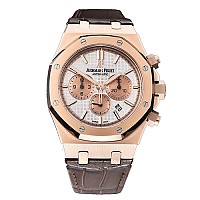 [AP전문OM팩토리][스페셜오더]Audemars Piguet-오데마 피게 로얄 오크 셀프와인딩 크로노그래프 핑크골드 블루다이얼 시계41mm