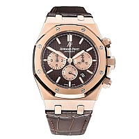 [AP전문OM팩토리][스페셜오더]Audemars Piguet-오데마 피게 로얄 오크 셀프와인딩 크로노그래프 핑크골드 블루다이얼 시계41mm